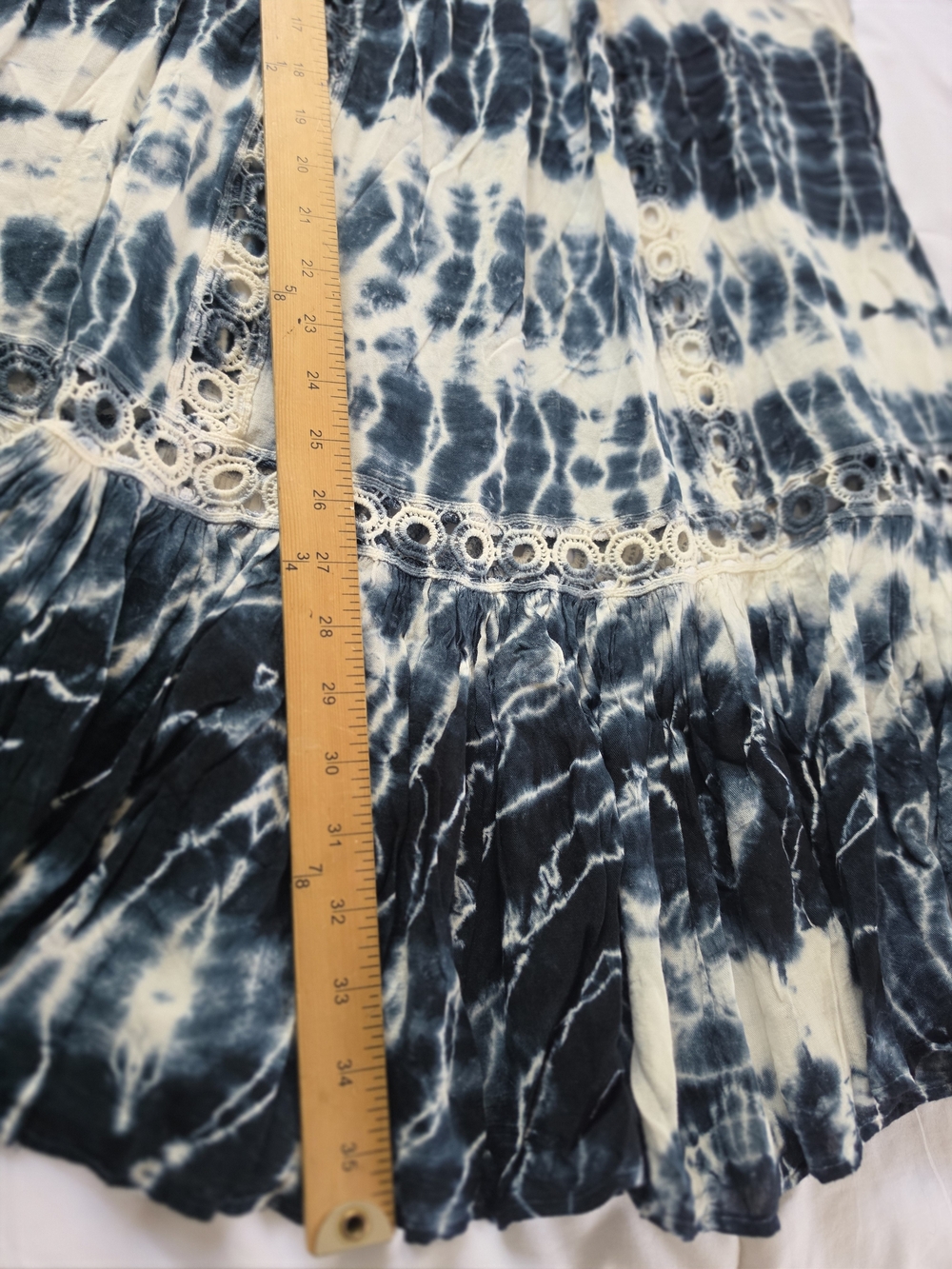 Raviya Navy & White Tie-Die Cover Up Dress - Picture 4 of 10